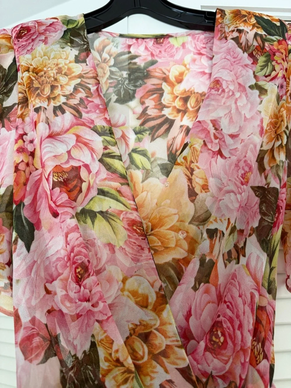 Bronx and Banco Pink Floral Maxi Dress - Picture 4 of 8